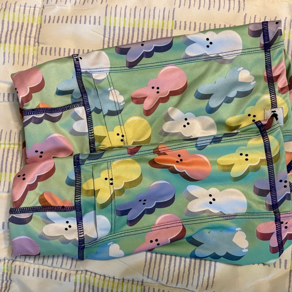 Colorful Bunny Print Shorts